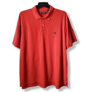 Men Chaps Red Classic Polo Golf Shirt XXL Preppy Blokecore Sporty Casual NEW